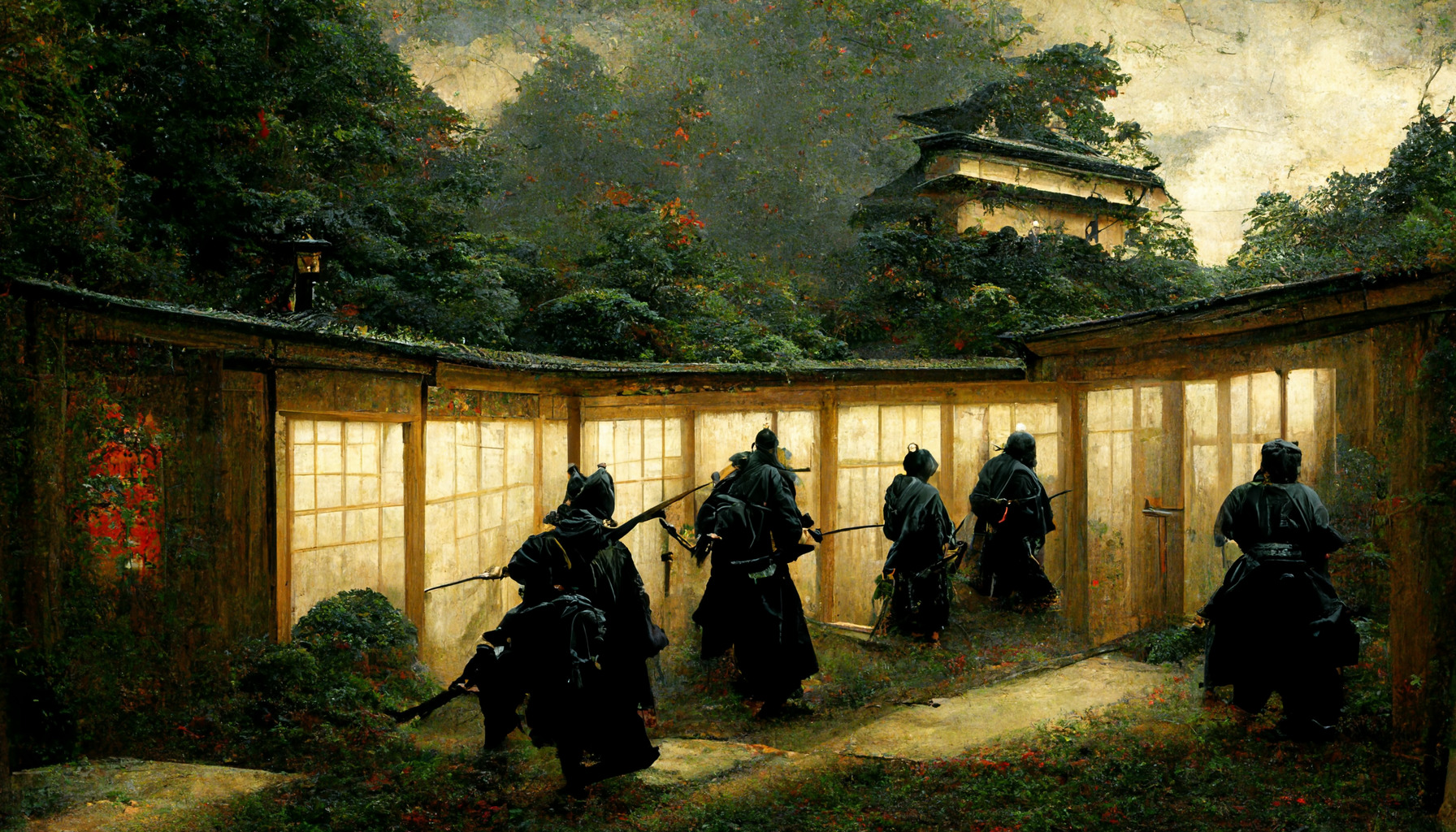 伏兵の城の中