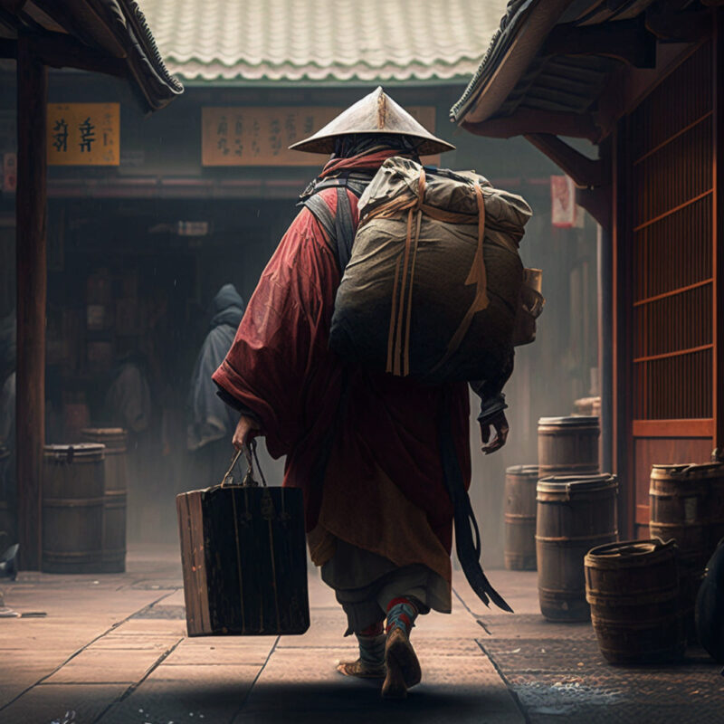 旅立つ金碗