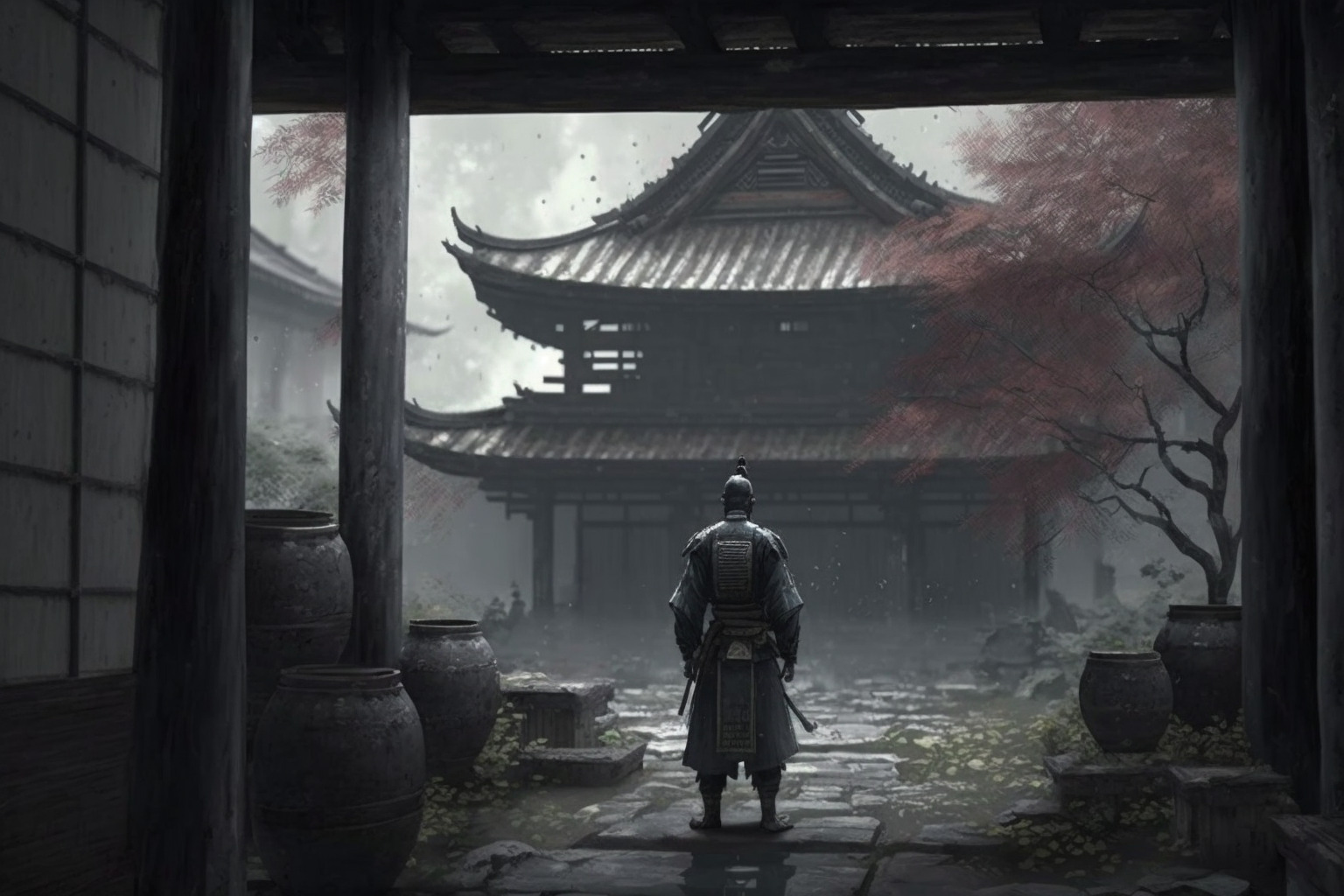 敗戦を報告する兵士